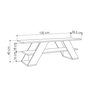 Hanah Home Farfalla Soporte de TV Blanco